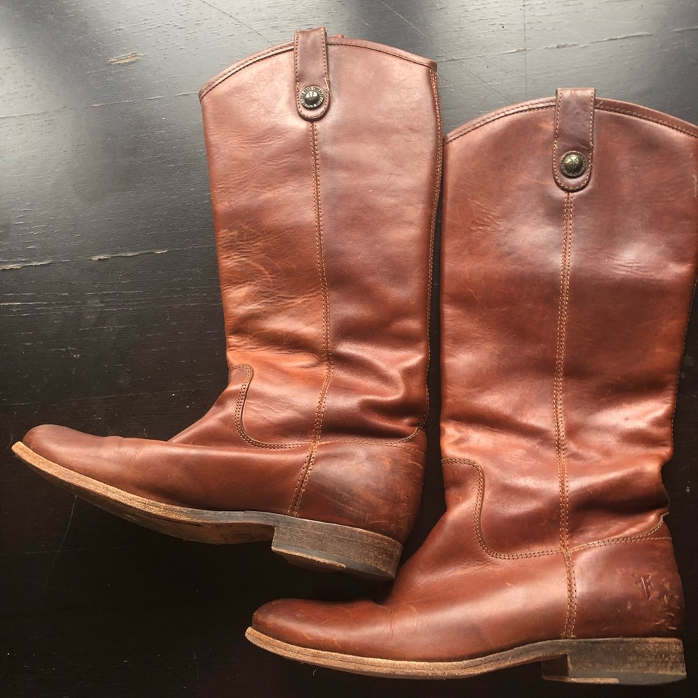 Frye leather boots size 8